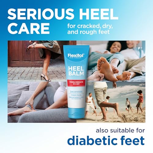 Flexitol Heel Balm Twin Pack 4oz - 25% Urea Deep Moisturizer for Dry Cracked Heels