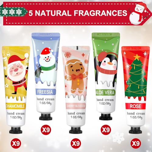 Swiffen 45-Pack Christmas Hand Cream Gift Set – 33ml Each for Travel & Office