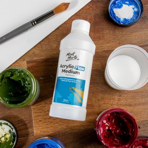 Mont Marte Premium Acrylic Flow Medium 16.9oz Pack of 2 - Fluid Art Additive