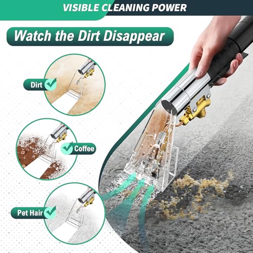 Fhyada Wet Vacuum Extractor Kit for Carpet & Auto Cleaning, 50ft Waterline