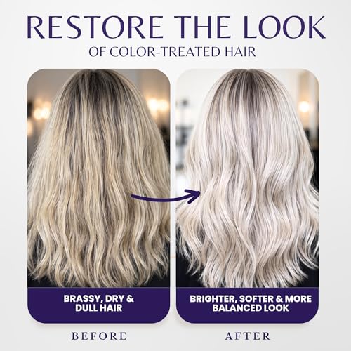 Purple Hair Shampoo & Mask Set for Blonde & Silver Hair - Sulfate-Free