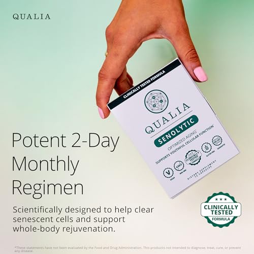 Qualia Senolytic 1400mg Fisetin Anti-Aging - 12 Count