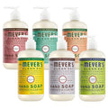 Mrs. Meyer's Botanical Bloom Hand Soap Variety Pack 12.5 Fl Oz (6 Count) - Rosemary, Basil, Geranium, Honeysuckle, Lavender & Lemon Verbena