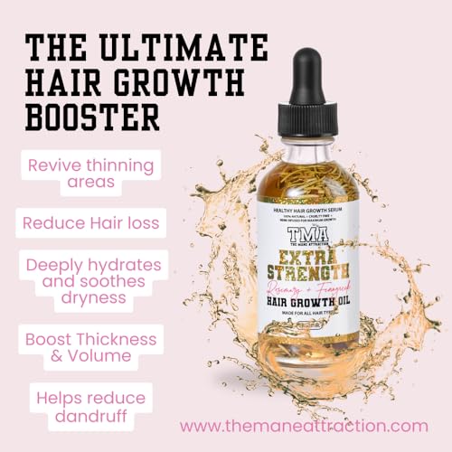 Herbal Hair Growth Oil - Extra-Strength Nourishing Scalp Treatment 2 Fl Oz