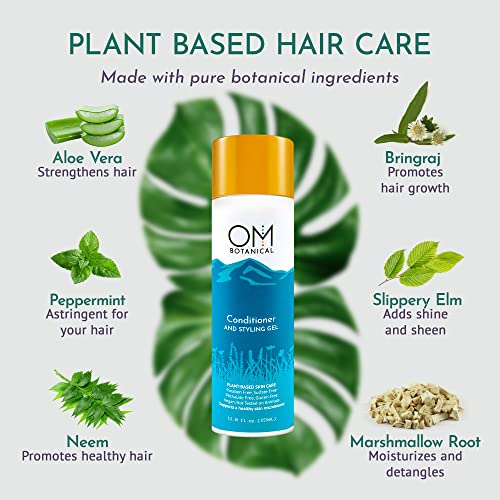 Natural Hold Hair Conditioner & Styling Gel - Aloe & Botanical 12oz