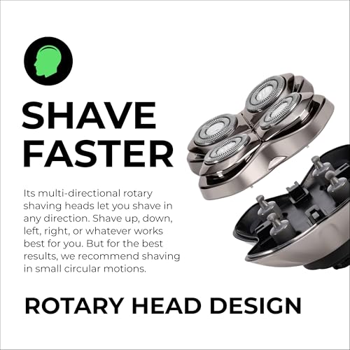 Replacement Blade for Skull Shaver Carver PRO 4 Rotary Electric Razor