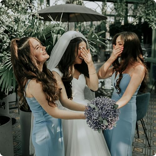 Bridesmaid Hair Clips & Scrunchies Gift Set for Bachelorette Party and Wedding