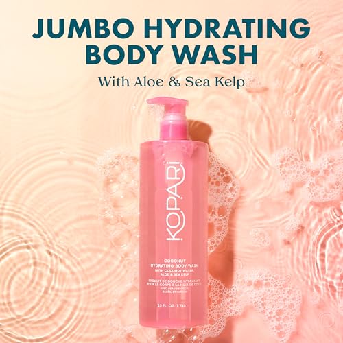 Kopari Jumbo Coconut Hydrating Body Wash 25oz with Organic Coconut Water & Aloe Vera - Coconut & Vanilla Scent
