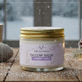 2.0 floz Grass Fed Beef Tallow and Honey balm - Lavender Vanilla Organic Beef Tallow for Skin is Ideal for Eczema, Stretch Marks, Psoriasis, Itching - Beef Tallow honey balm or Face & Body Moisturizer