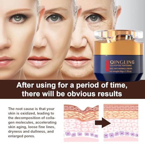 Qingling Face Cream 2 Pack - Wrinkle Removal, Tightening & Moisturizer for Face, Neck & Eye Area