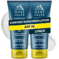 Oars + Alps Sunscreen Body Lotion for Everday Use, SPF 35 Body & Face Sunscreen Lotion, Infused with Aloe & Vitamin E, No White Residue, Water & Sweat Resistant, All Skin Types, Lightweight, 6oz, 2pk