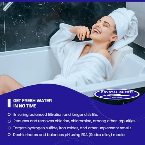 Crystal Quest Bathtub Filter Replacement Cartridge Pack of 2 BPA-Free Eco-Friendly Water Filter