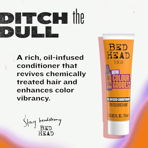Bed Head by TIGI Colour Godess Conditioner Travel Mini ? Oil Infused Conditioner for Color Treated Hair, 2.53 fl oz