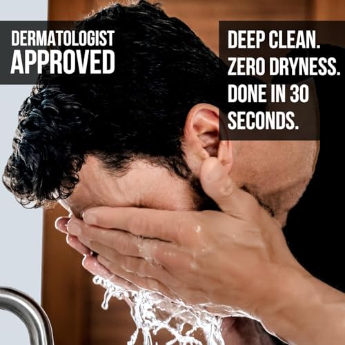 Men's Facial Cleanser & Exfoliating Face Wash - Deep Cleans Oily & Breakout-Prone Skin - Rugged & Dapper - Variation of THIS Listing