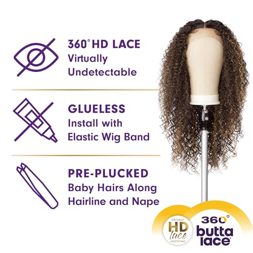 Sensationnel Butta 360 Lace Wig Unit 6 - 1B Offblack Deep Lace Pre-Plucked