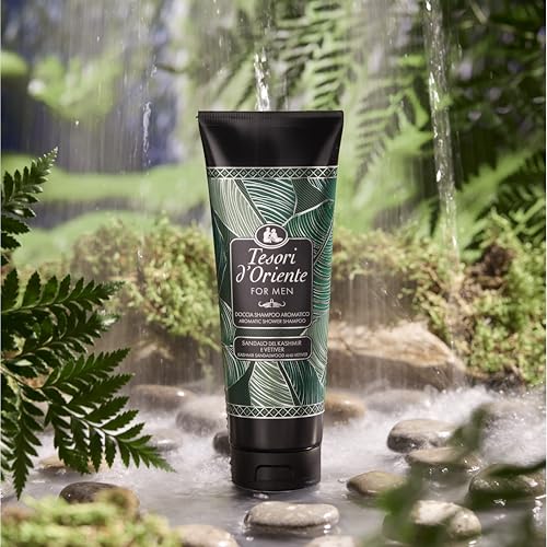 Tesori d'Oriente: Kashmir Sandalwood and Vetiver Shower Cream 8.45 Fluid Ounce (250ml) Packages [ Italian Import ]