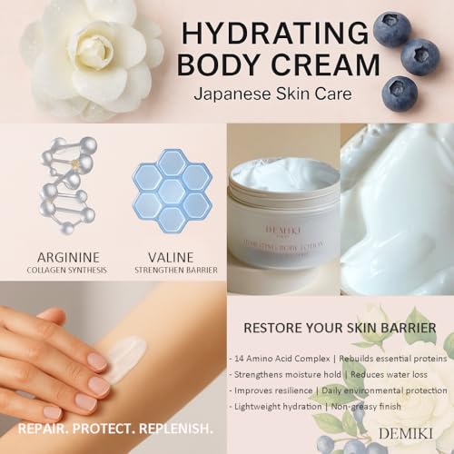 Hydrating Body Lotion with Squalane & Amino Acids - Dry Skin Relief 6.76 fl oz