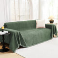 L Shaped Couch Cover for 3 Seater Sofa - Pet & Kid Friendly Moss Green 91x134