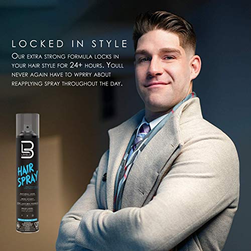 L3 Level 3 Hair Gel & Hair Spray Kit - Strong Hold, Flake-Free, Long Lasting Shine for Men & Women