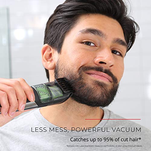 Remington Variation 1 Vacuum Beard Trimmer for Men – Cordless
