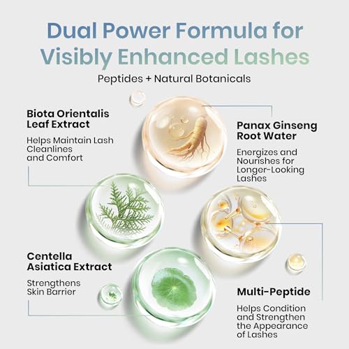 Beetles Eyelash Growth Serum 4ml Eyebrow Growth Serum with Gentle Advanced Formula to Boost Longer Fuller Thicker Looking Lashes Eyelash Enhancing Gift for Women