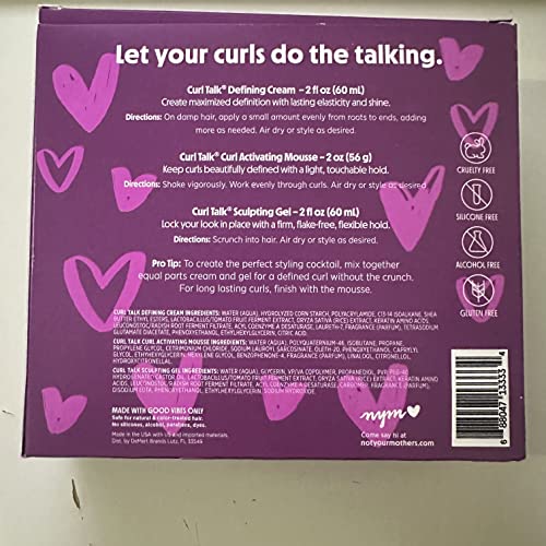 Not Your Mother's Not Your Mothers Curl Talk To Go Mini Styling SET. Defining Cream And Curl Activating Mousse.
