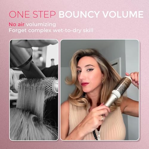 TYMO Thermal Brush Curling Brush, STYLUX 1.7" Heated Round for