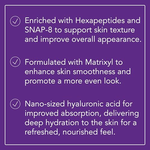 Omni Bioceuticals Rejuvenating Hyaluronic Serum with Hexapeptides, 50ml