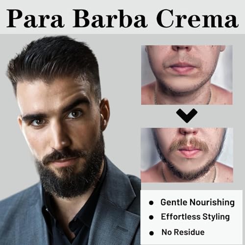 Beard Balm for Men 2PCS - Shea Moisture Beard Growth Vitamins & Stimulating Oil