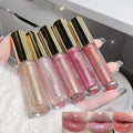 Petansy Shimmery Glitter Moisturizing Lip Gloss Nourishing Lipstick Set 5 Colors Lip Plumper Lip Gloss Hydrating Lip Glow Oil Shiny Glitter Sparkly Glossy Set