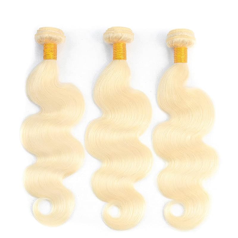 #613 Honey Blonde Body Wave Bundles 3x50g Unprocessed Brazilian Virgin Hair 26/28/30 (Variation: #613-B+26 28 30 Inch)