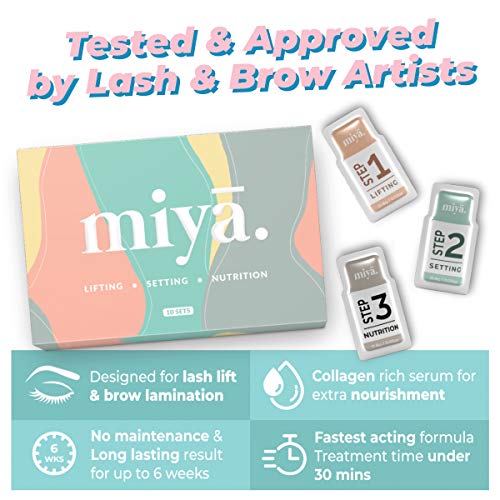 Lash & Brow Lift Lotions Set - 10 Treatments for Eyelash & Eyebrow Perm & Lamination