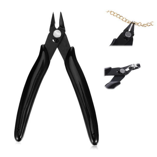 Rhinestone Remover, Black 5" Metal Nail Art Scissors, Rhinestone Remover Nipper, Nail Art Decorations Removers DIY Tool Accessory