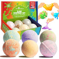 Kids Bath Bombs with Surprise Slime - 6 Pack, Fruity Scented Bath Toys with Colorful Gooey Surprises - Variation of 6-Pack Slime