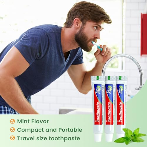 Cydioa 100 Pack Mini Mint Toothpaste Tubes 0.35oz Travel Size Bulk