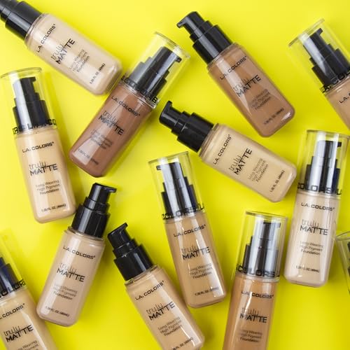 L.A. COLORS Truly Matte Foundation, Warm Caramel CLM362