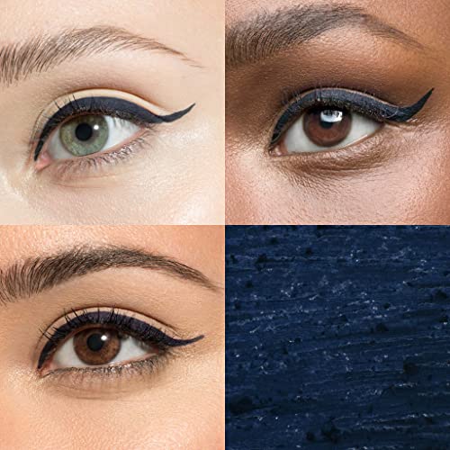 Longwear Gel Eyeliner Pencil Navy Smoke with Sharpener - Transfer-Proof & High Performance