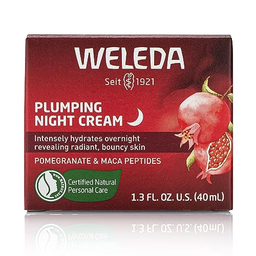 Weleda Plumping Night Cream with Pomegranate & Maca Root Peptides – Plant-Rich Moisturizer