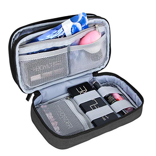 Small Makeup Brush Bag Up to 8.5 Inches - Black, Travel Cosmetic Organizer with PVC Liner - Variation: Pack of 1