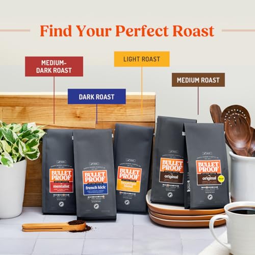 Bulletproof Original Medium Roast Coffee Pods - 24 Count Pack of 3 - Single-Serve Coffee