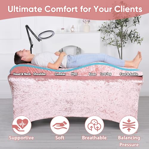 Lash & Massage Table Cover - Crushed Velvet, Fits Standard 6-Foot Beds, Machine Washable - Variation of THIS Listing