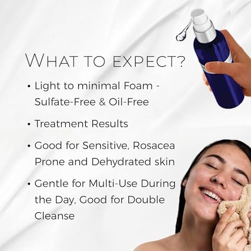 BIONOVA Bioactive Cleanser Normal to Dry Skin - Provides Gentle Deep Clean, Oil-Free, Sulfate-Free, Ultra-Hydrating Moisturizing Treatment with Vitamin B5, Niacinamide and Hyaluronic Acid (4.5 fl oz)