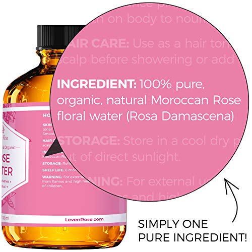 Jojoba Oil and Rose Water Facial Toner Set for Skin & Hair - 4 oz Each