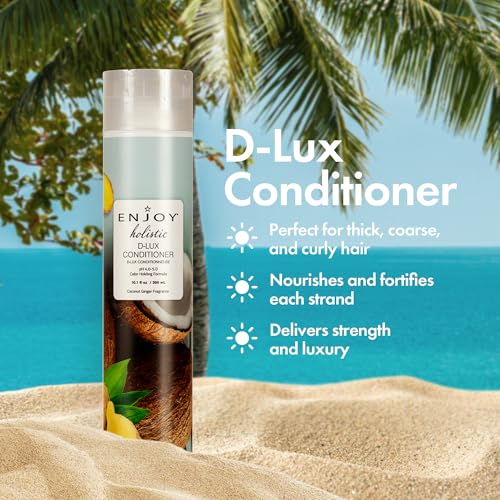 Deep Nourishing Hair Conditioner for Curly & Thick Hair - Sulfate-Free, Coconut & Ginger Scent