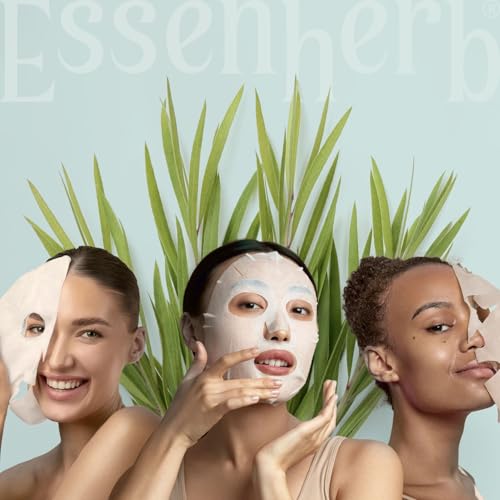 Tea Tree Relief Cotton Mask, Soothing & Hydrating, Vegan, Korean Skin Care Face Mask 23g*5sheets
