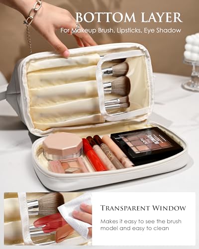 Personalized Bridesmaid Makeup Bag - White / A - Gift for Women