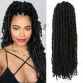 Butterfly Locs Crochet Hair 18 Inch Natural Black 8 Packs Goddess Faux Braids