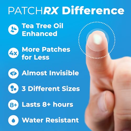 Pimple Patches for Face (120 Patches), Hydrocolloid Acne Patches with Tea Tree Oil, Pimple Patch Pimple Stickers - Hydrocolloid Patch Acne Dots - Acne Pimple Patches For Face - Zit Patches