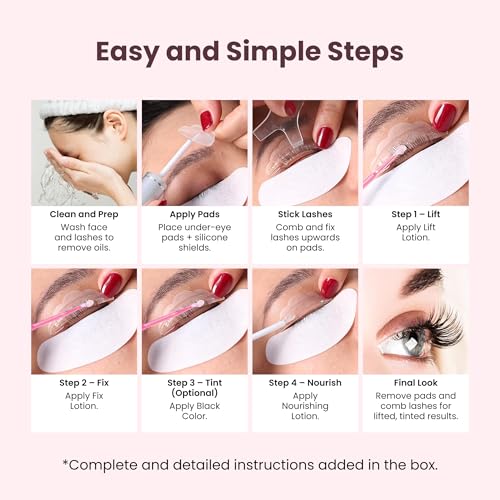 Lash Lift & Color Kit for Curled, Darker Lashes – 8 Week Results