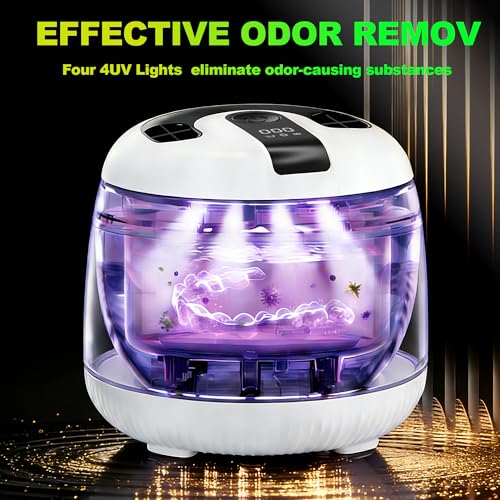 Ultrasonic Retainer Cleaner Machine 48kHz - Deep & UV-C Disinfection